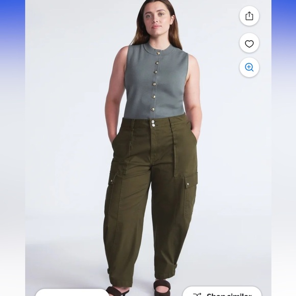 Scoop Women’s and Women’s Utility Cargo Jeans - Picture 5 of 9